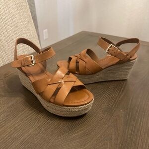 Aldo Women’s Meresha Tan Wedge Sandals – Size US 9 /‎ EU 40 / UK 7